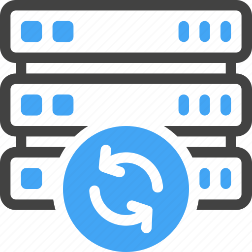Database, server, network, update server, reload, refresh, hosting icon - Download on Iconfinder