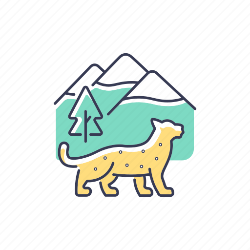 Nepal, snow leopard, himalayan ecosystem, high alpine areas icon - Download on Iconfinder