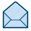 email, mail, message, letter, open email 