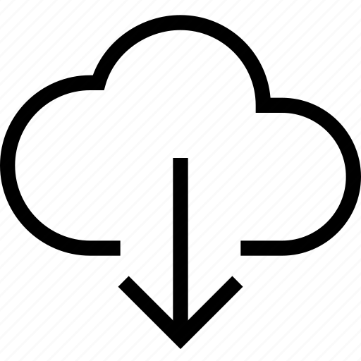 Arrow, cloud, down, download, forecast, rain, weather icon - Download on Iconfinder
