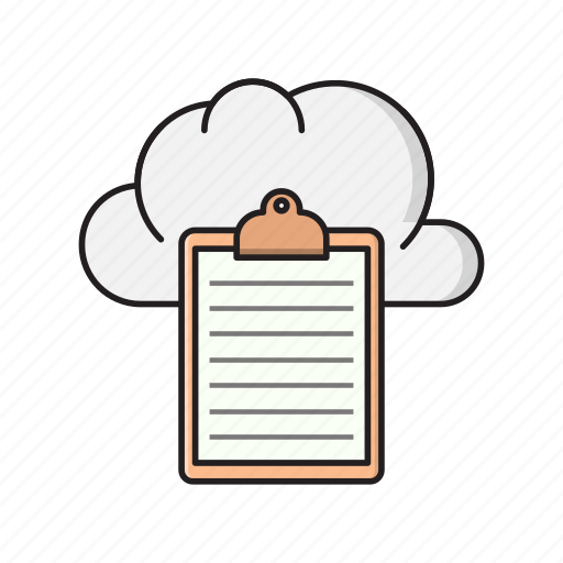 Clipboard, cloud, database, document, storage icon - Download on Iconfinder