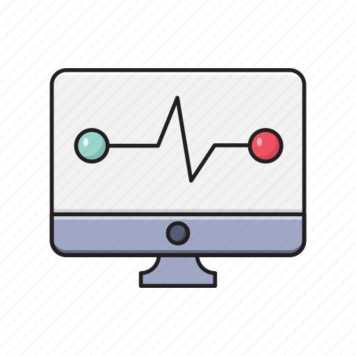 Beat, lcd, monitor, pulse, screen icon - Download on Iconfinder