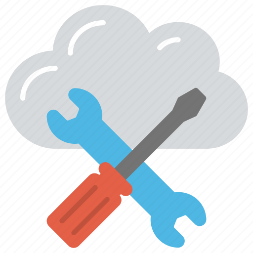 Cloud computing configuration, cloud management, cloud server repair, cloud testing, cloud tools icon - Download on Iconfinder