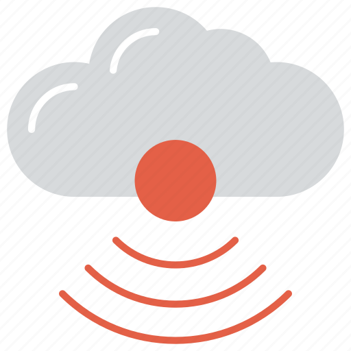 Cloud computing concept, wifi cloud, wireless network signals, wireless technology icon - Download on Iconfinder