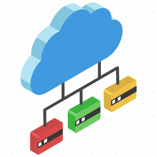 Cloud database, cloud hosting, cloud network, cloud storage, distributed database icon - Download on Iconfinder