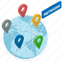 geolocation, global network, globalization, localization, worldwide network