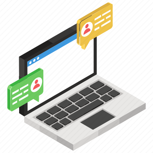 Online communication, online conversation, online meeting, web chat, web communication icon - Download on Iconfinder