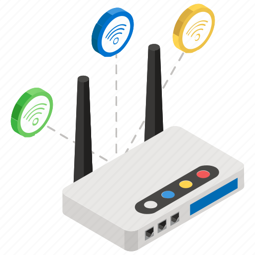 Broadband modem, internet device, modem, network device, wifi router, wireless router icon - Download on Iconfinder