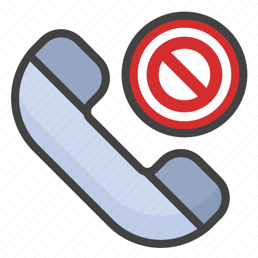 Blocked, call, phone, telephone, communication, interaction, talk icon - Download on Iconfinder