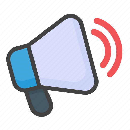 Megaphone, speaker, announcement, advertising, sound, audio, media icon - Download on Iconfinder