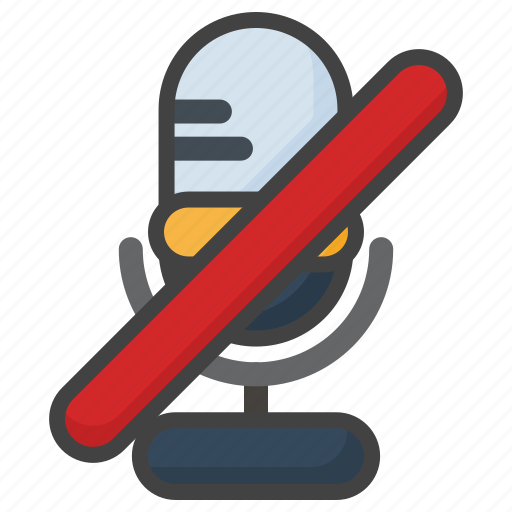 Mute, microphone, mic, sound, audio, volume, podcast icon - Download on Iconfinder
