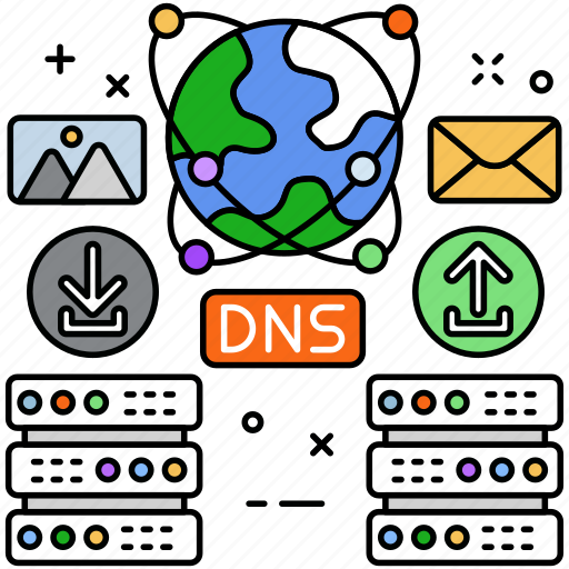 Dns, domain, name, data, server, storage, domains icon - Download on Iconfinder