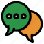 chat bubble, chat, conversation, chatting, communication, talk, message, speech-bubble 