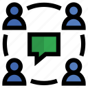 message, group, communication, user, business, conversation, chat, people
