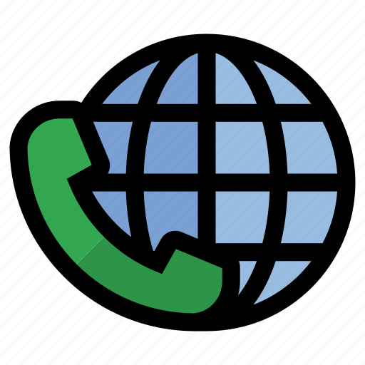 Telephone, call, worldwide, communication, network, phone, technology icon - Download on Iconfinder