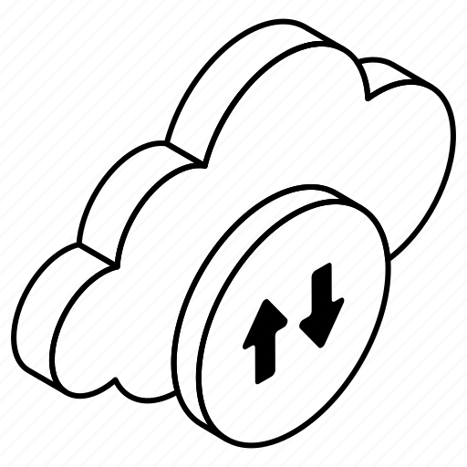 Cloud data transfer, data exchange, data transmission, data sync, data synchronization icon - Download on Iconfinder