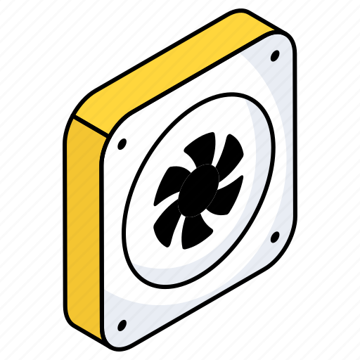 Cpu fan, exhaust, cooling fan, computer fan, computer accessory icon - Download on Iconfinder