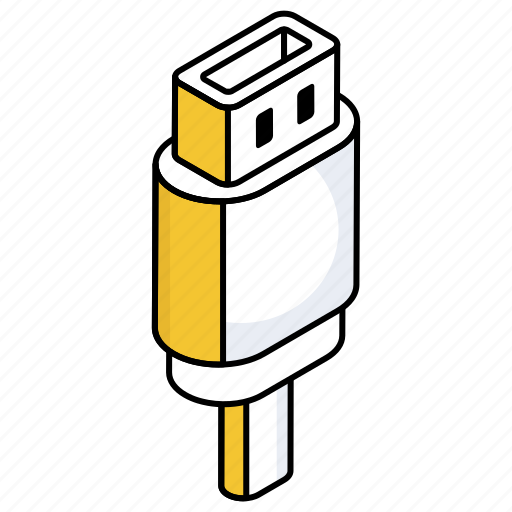 Usb jack, usb connector, data cable, hardware, usb port icon - Download on Iconfinder