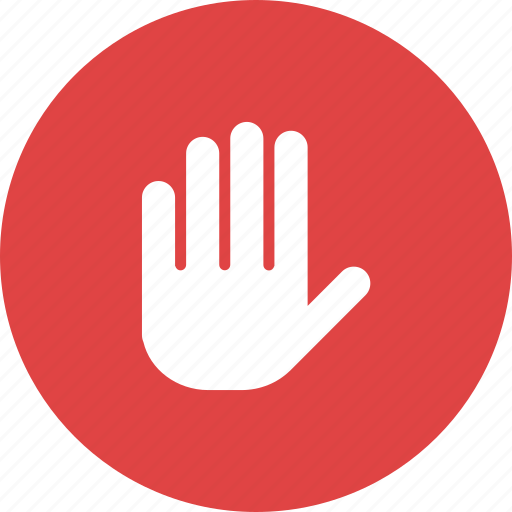 Fingers, five, glove, hand, stop, touch icon - Download on Iconfinder