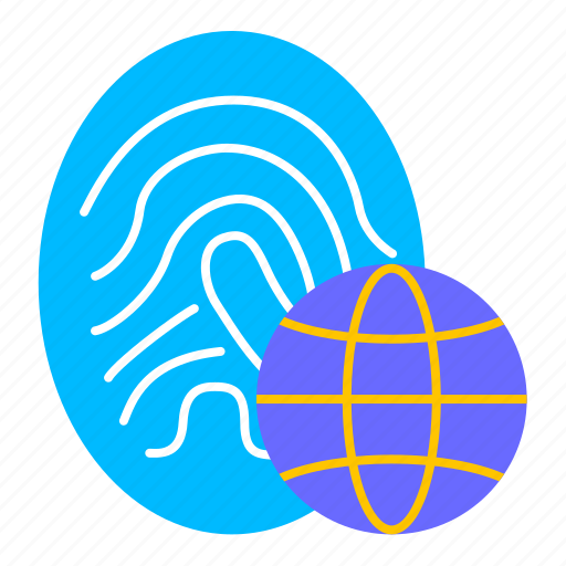 Fingerprint, secure, internet, network icon - Download on Iconfinder