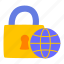 locked, browser, network, block, secure 