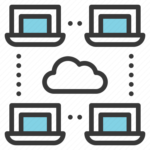 Cloud, communication, connection, laptop, network icon - Download on Iconfinder