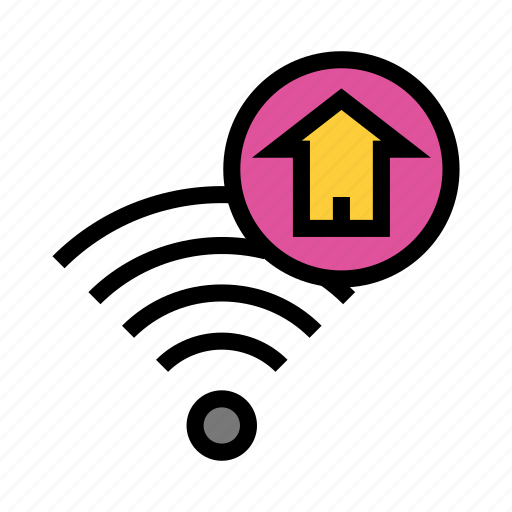 Home, house, rss, signal, wifi icon - Download on Iconfinder