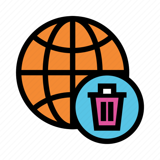 Delete, global, globe, trash, world icon - Download on Iconfinder