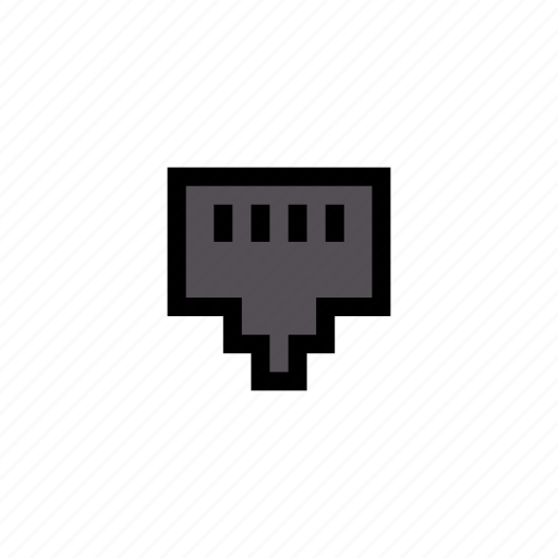 Connection, ethernet, internet, port, rj45 icon - Download on Iconfinder