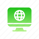 monitor, web, computer, world, screen