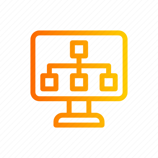 Structure, organized, diagram, monitor, network icon - Download on Iconfinder
