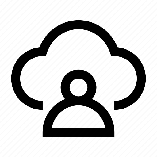 Cloud person, cloud profile, cloud account, cloud man, cloud human icon - Download on Iconfinder