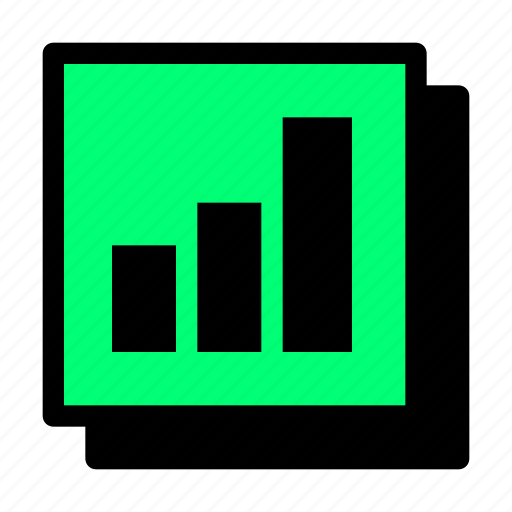 Analytics, statistics, report, brutal, neubrutalism, solidstyle, strongline icon - Download on Iconfinder