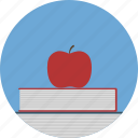 apple, book, education, idea icon