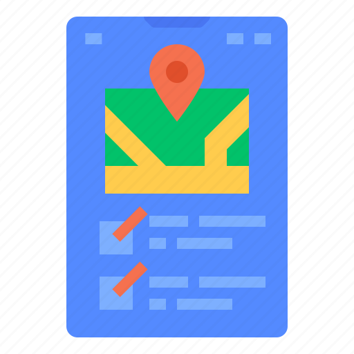 Application, check, in, map, smartphone icon - Download on Iconfinder