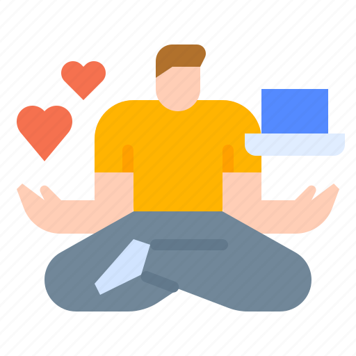 Balance, life, meditation, work, working icon - Download on Iconfinder