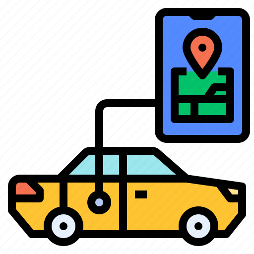 Driving, gps, map, self, taxi icon - Download on Iconfinder