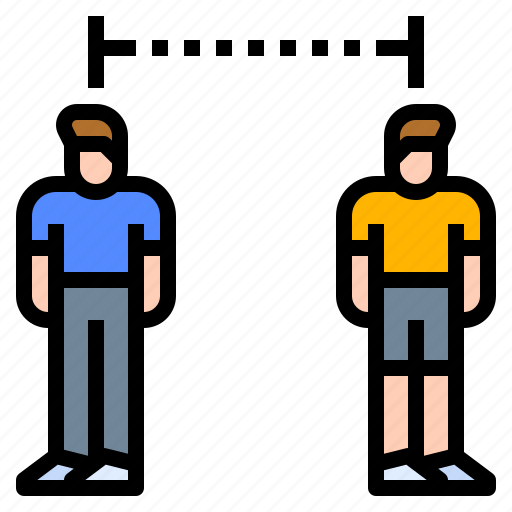 Distancing, human, people, social icon - Download on Iconfinder