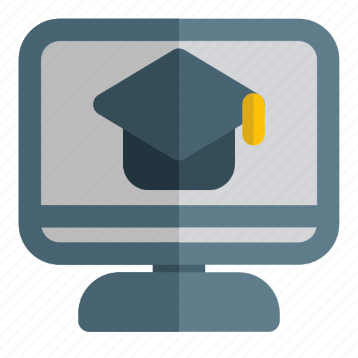 Online, learning, corona, new normality, graduate icon - Download on Iconfinder