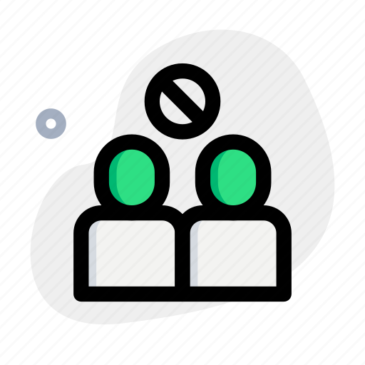 Social distancing, new normality, banned, covid icon - Download on Iconfinder