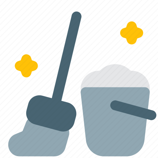 Mop, new normality, clean, hygiene icon - Download on Iconfinder