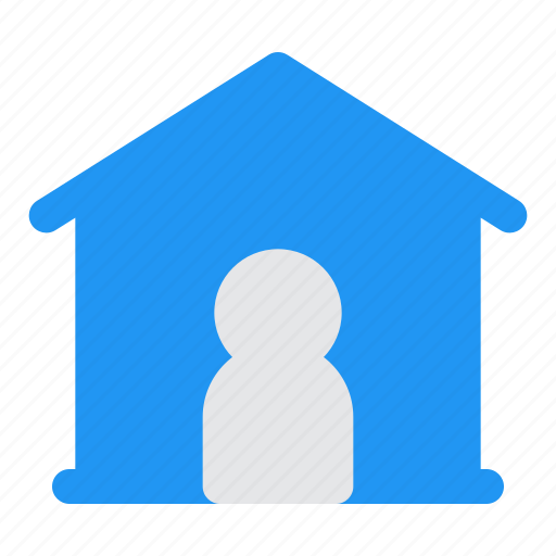 Stay, at, home, house, new normality icon - Download on Iconfinder