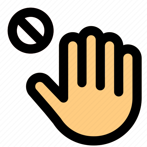 No, touching, corona, new, normality icon - Download on Iconfinder