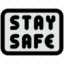 stay, safe, corona, new, normality