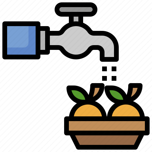 Wash, clean, disinfect, water, vegetables icon - Download on Iconfinder