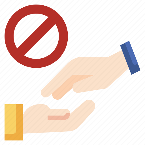No, handshake, avoid, new, normality, virus, transmission icon - Download on Iconfinder