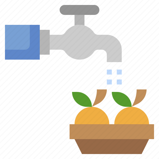 Wash, clean, disinfect, water, vegetables icon - Download on Iconfinder