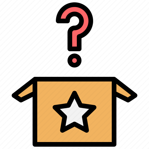 Random, surprise, subscription, new product development, mystery box icon - Download on Iconfinder