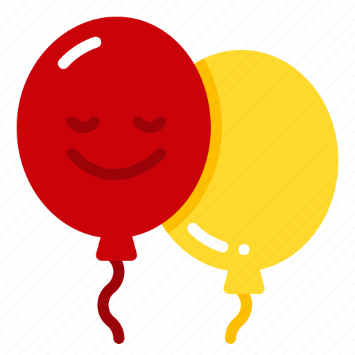 Balloons, smile, happy, new, year, birthday, party icon - Download on Iconfinder