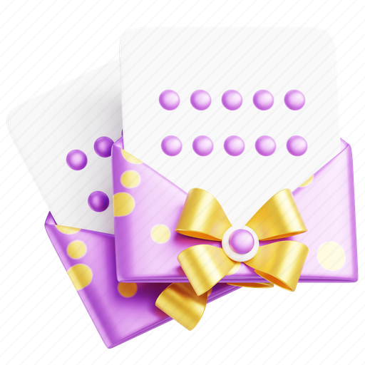 Invitation, card, party, envelope, greeting, celebration, new 3D illustration - Download on Iconfinder